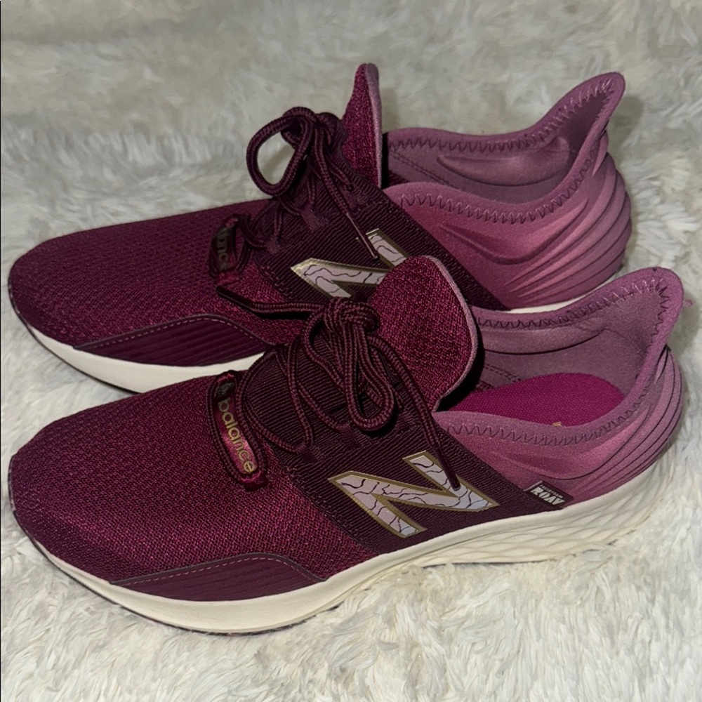 New Balance Red Athletic Shoes with Mesh Upper